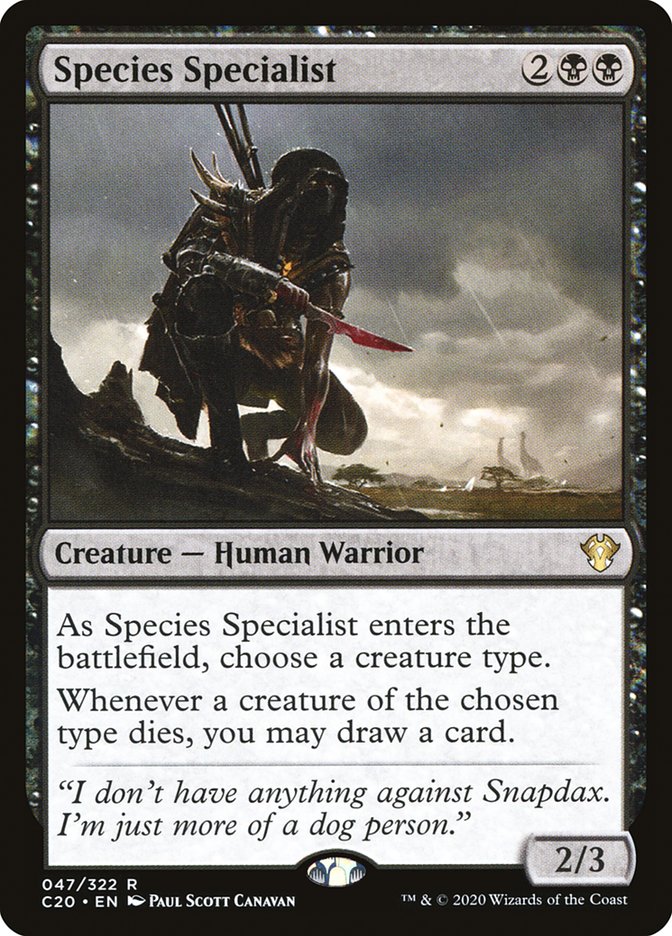 Species Specialist [Commander 2020] MTG Single Magic: The Gathering    | Red Claw Gaming