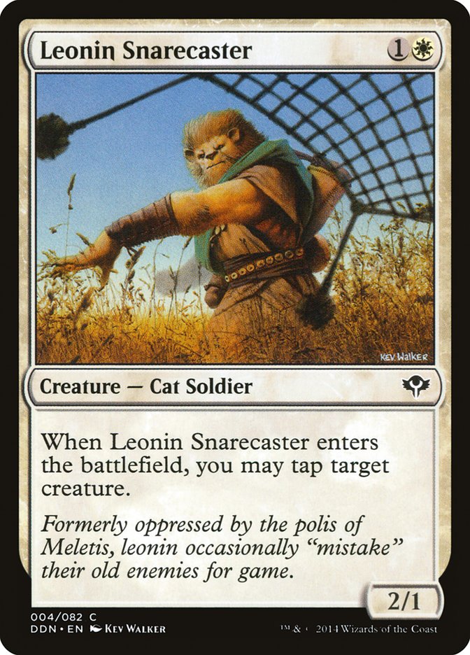 Leonin Snarecaster [Duel Decks: Speed vs. Cunning] MTG Single Magic: The Gathering    | Red Claw Gaming