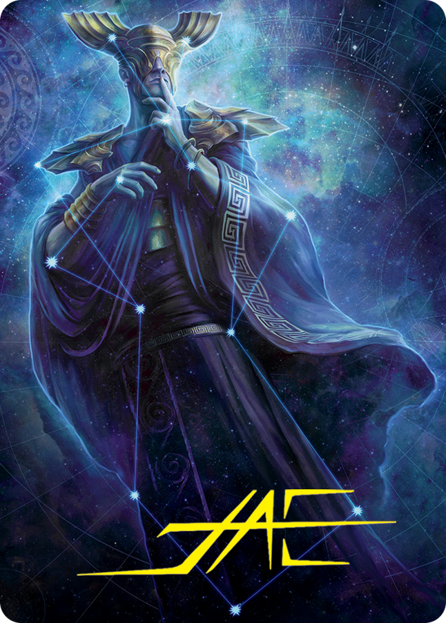 Atris, Oracle of Half-Truths Art Card (Gold-Stamped Signature) [March of the Machine Art Series] MTG Single Magic: The Gathering    | Red Claw Gaming