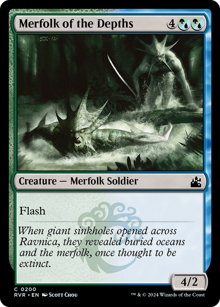 Merfolk of the Depths [Ravnica Remastered] MTG Single Magic: The Gathering    | Red Claw Gaming