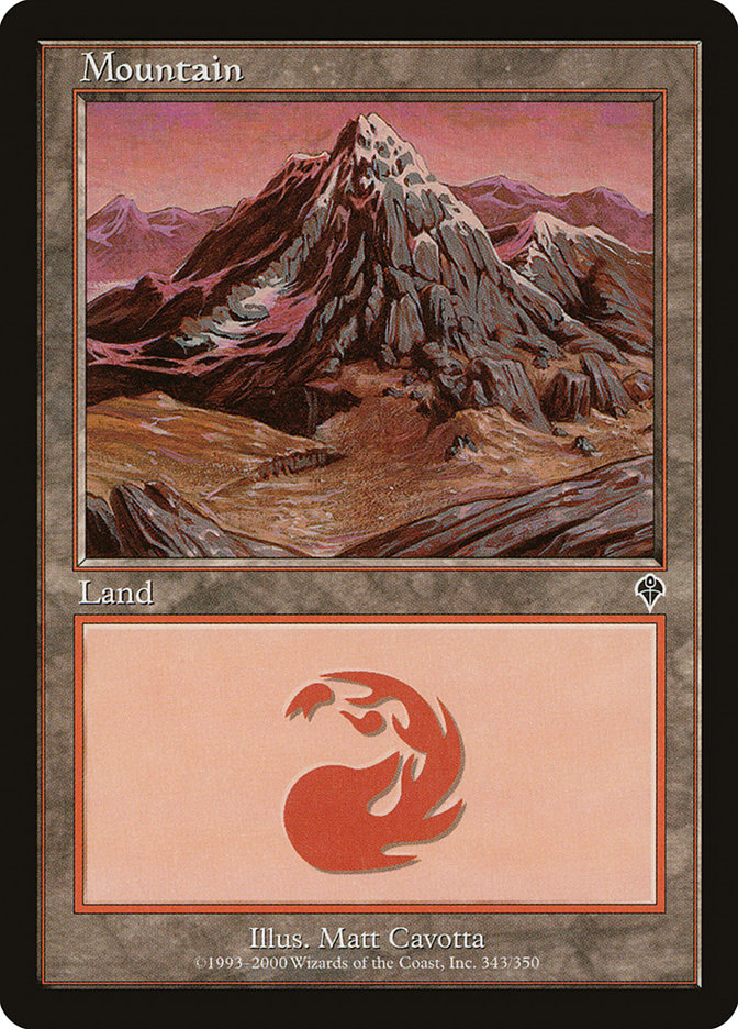 Mountain (343) [Invasion] MTG Single Magic: The Gathering    | Red Claw Gaming