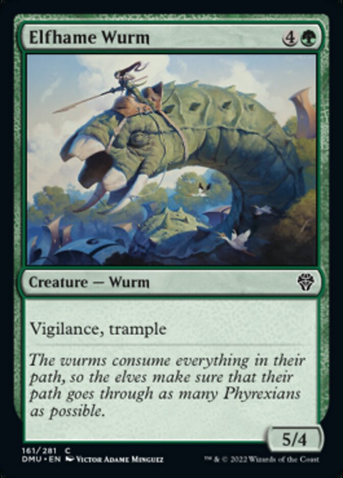 Elfhame Wurm [Dominaria United] MTG Single Magic: The Gathering    | Red Claw Gaming