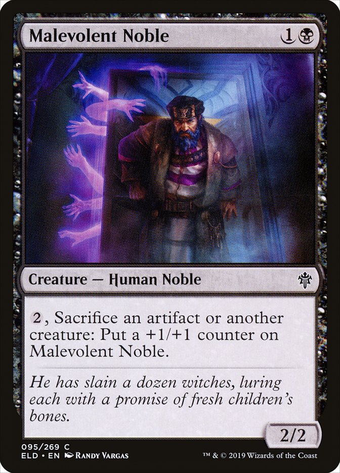 Malevolent Noble [Throne of Eldraine] MTG Single Magic: The Gathering    | Red Claw Gaming