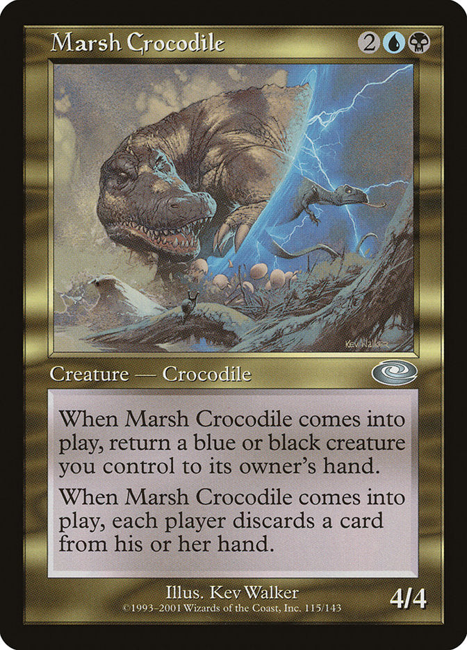 Marsh Crocodile [Planeshift] MTG Single Magic: The Gathering    | Red Claw Gaming