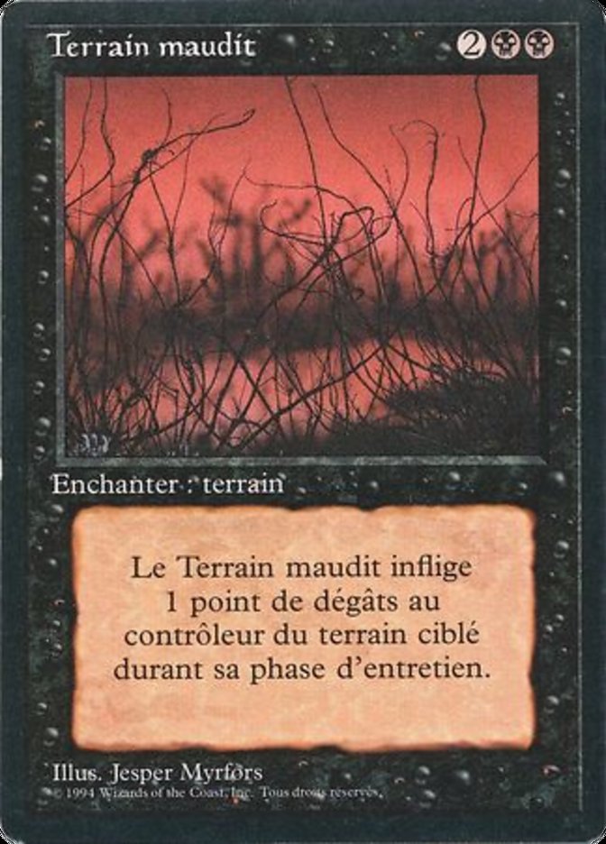 Cursed Land [Foreign Black Border] MTG Single Magic: The Gathering    | Red Claw Gaming