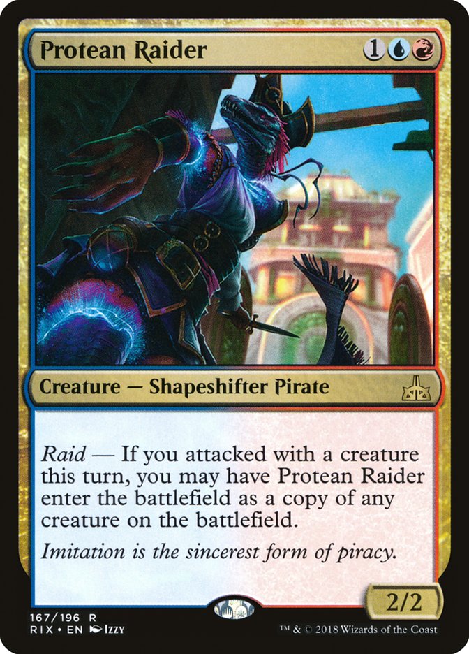 Protean Raider [Rivals of Ixalan] MTG Single Magic: The Gathering    | Red Claw Gaming