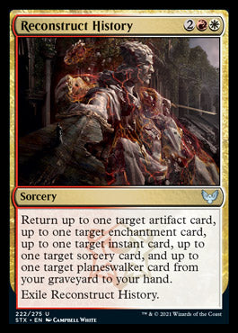 Reconstruct History [Strixhaven: School of Mages] MTG Single Magic: The Gathering    | Red Claw Gaming