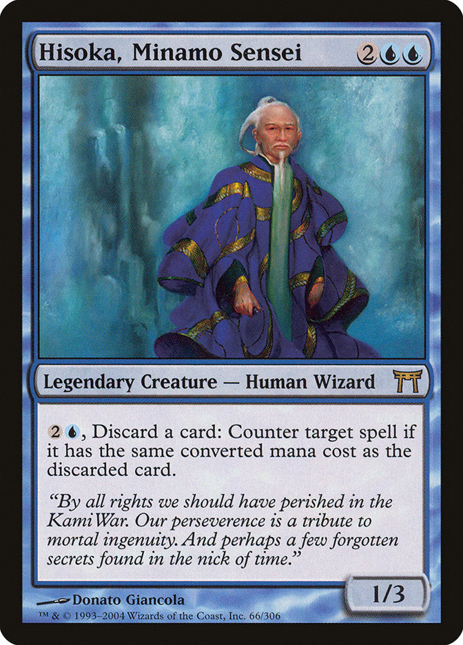 Hisoka, Minamo Sensei [Champions of Kamigawa] MTG Single Magic: The Gathering    | Red Claw Gaming