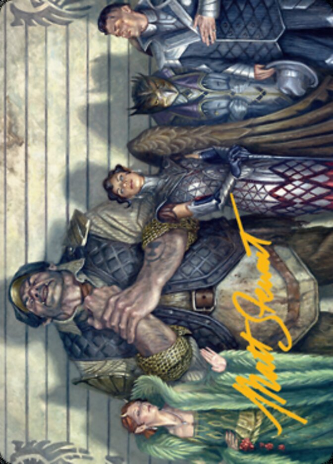 Rogues' Gallery Art Card (Gold-Stamped Signature) [Streets of New Capenna Art Series] MTG Single Magic: The Gathering    | Red Claw Gaming