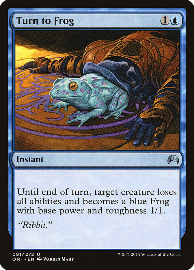 Turn to Frog [Magic Origins] MTG Single Magic: The Gathering    | Red Claw Gaming