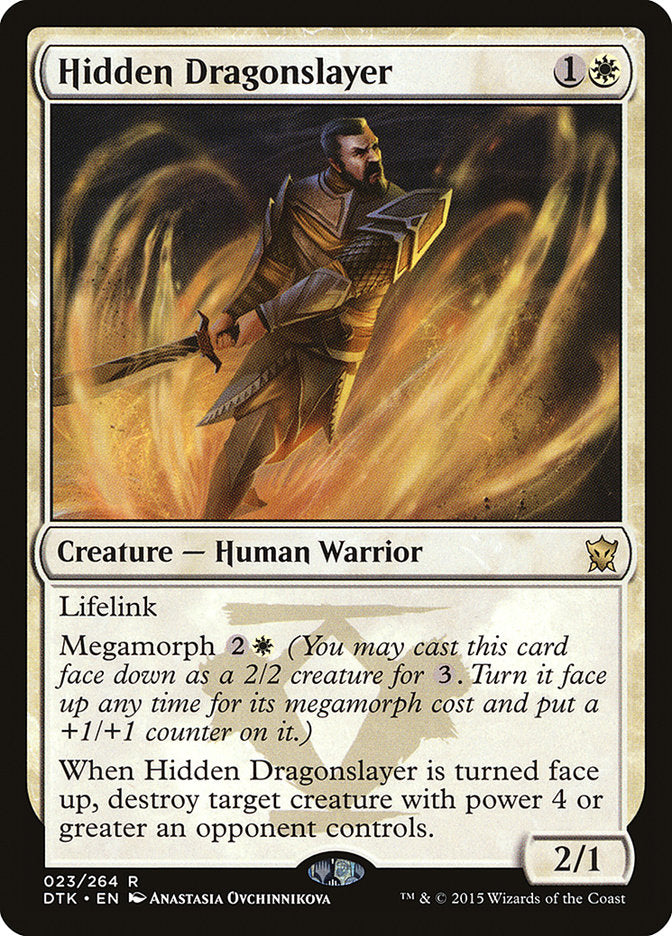 Hidden Dragonslayer [Dragons of Tarkir] MTG Single Magic: The Gathering    | Red Claw Gaming