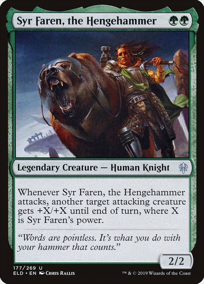 Syr Faren, the Hengehammer [Throne of Eldraine] MTG Single Magic: The Gathering    | Red Claw Gaming