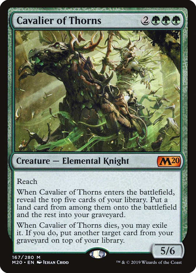 Cavalier of Thorns [Core Set 2020] MTG Single Magic: The Gathering    | Red Claw Gaming