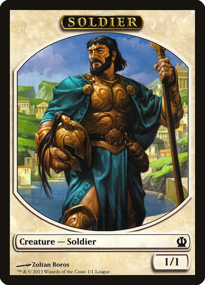 Soldier Token (Zoltan Boros) [League Tokens 2013] MTG Single Magic: The Gathering    | Red Claw Gaming