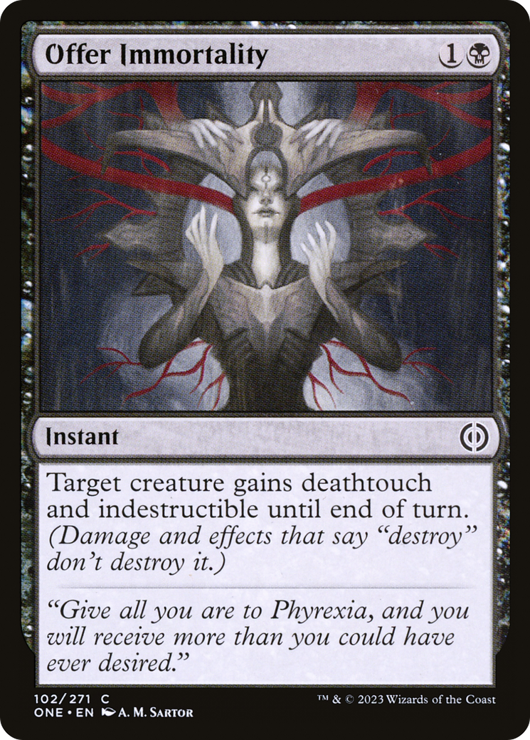 Offer Immortality [Phyrexia: All Will Be One] MTG Single Magic: The Gathering    | Red Claw Gaming