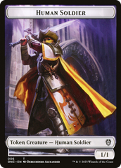 Human Soldier // Elephant Double-Sided Token [Phyrexia: All Will Be One Commander Tokens] MTG Single Magic: The Gathering    | Red Claw Gaming
