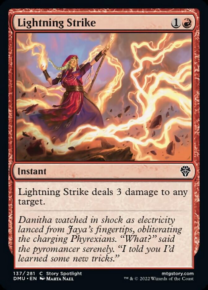 Lightning Strike [Dominaria United] MTG Single Magic: The Gathering    | Red Claw Gaming