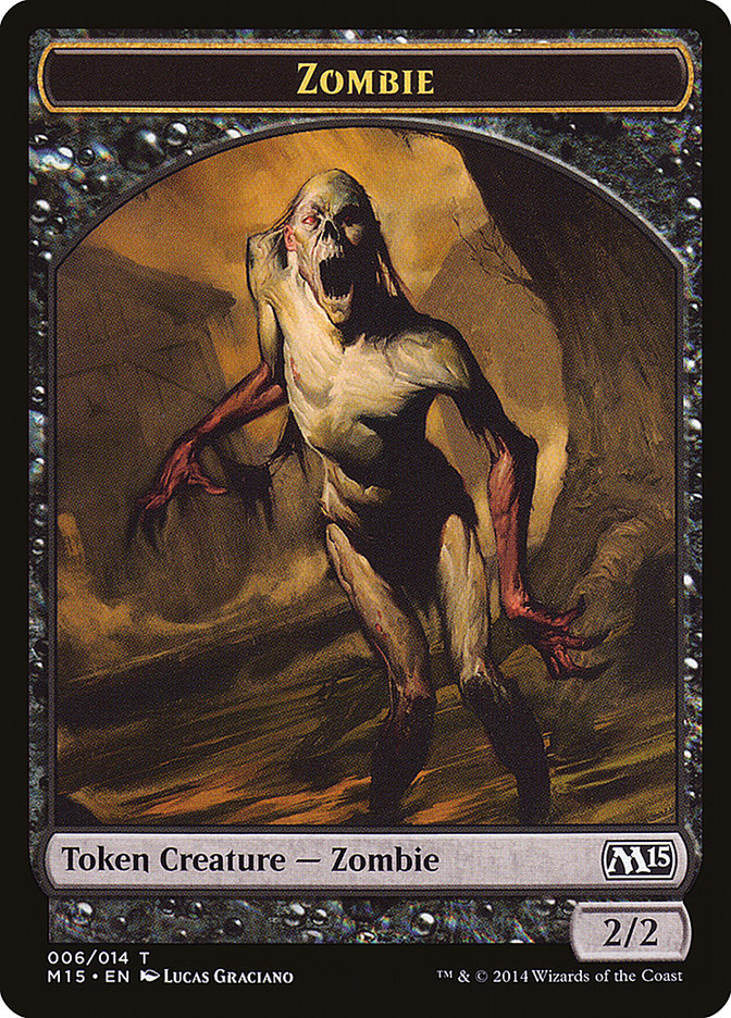 Zombie Token [Magic 2015 Tokens] MTG Single Magic: The Gathering    | Red Claw Gaming