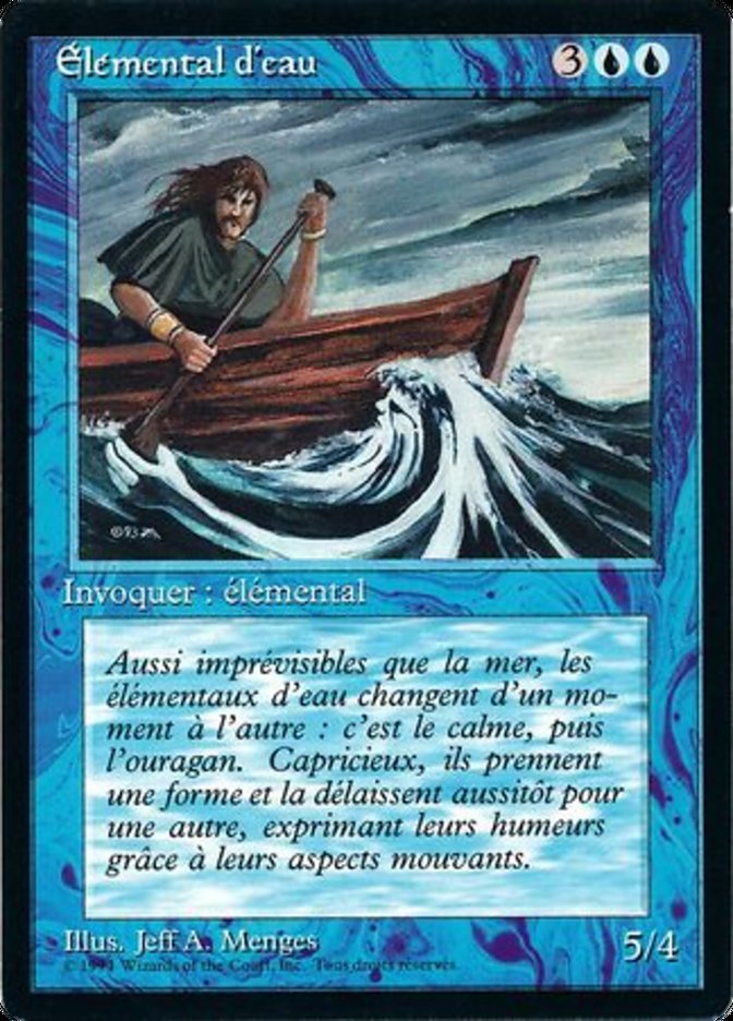Water Elemental [Foreign Black Border] MTG Single Magic: The Gathering    | Red Claw Gaming