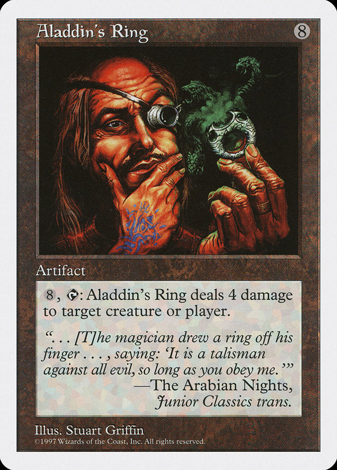 Aladdin's Ring [Fifth Edition] MTG Single Magic: The Gathering    | Red Claw Gaming