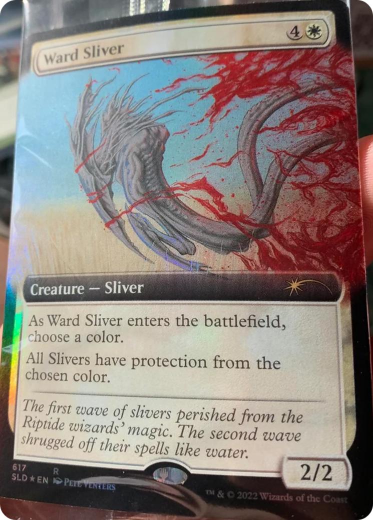 Ward Sliver (Extended Art) [Secret Lair Drop Promos] MTG Single Magic: The Gathering    | Red Claw Gaming
