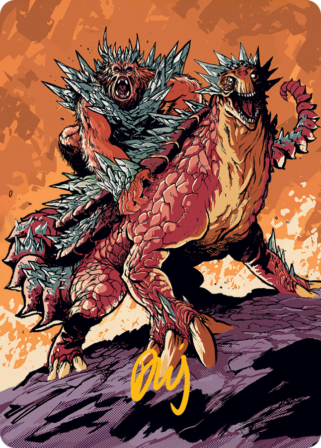 Kogla and Yidaro Art Card (Gold-Stamped Signature) [March of the Machine Art Series] MTG Single Magic: The Gathering    | Red Claw Gaming