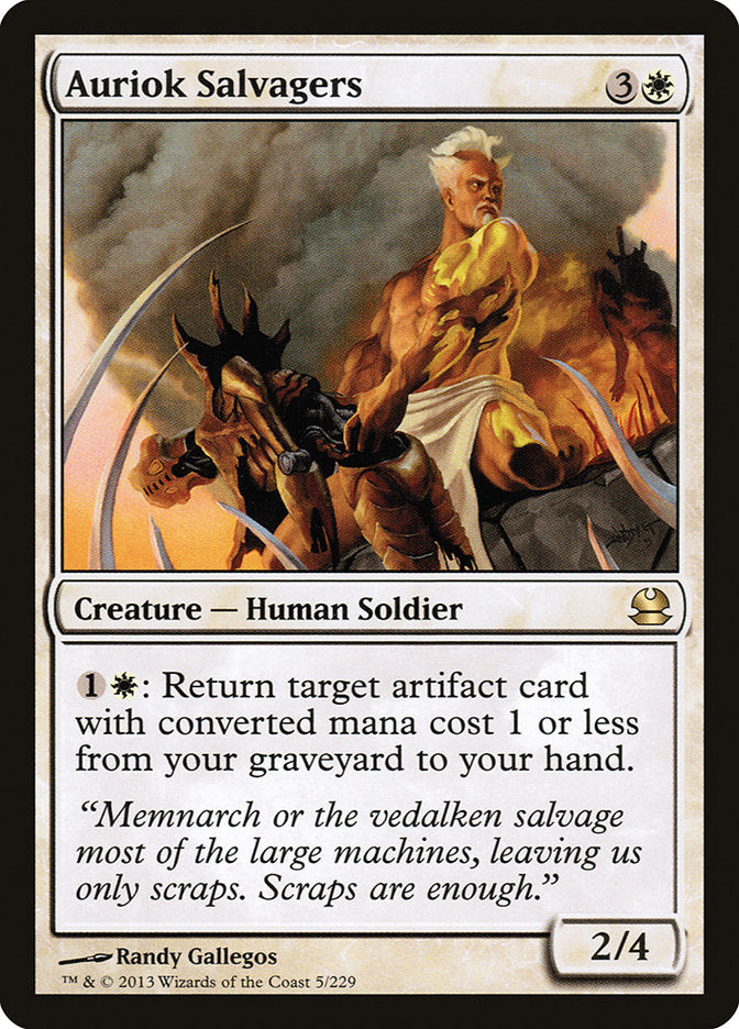 Auriok Salvagers [Modern Masters] MTG Single Magic: The Gathering    | Red Claw Gaming