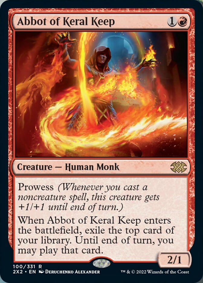 Abbot of Keral Keep [Double Masters 2022] MTG Single Magic: The Gathering    | Red Claw Gaming