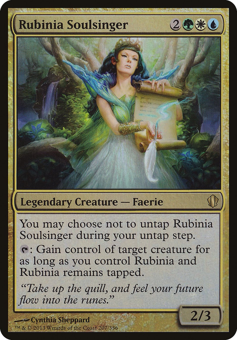 Rubinia Soulsinger (Oversized) [Commander 2013 Oversized] MTG Single Magic: The Gathering    | Red Claw Gaming