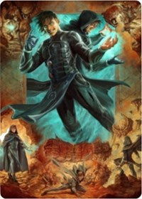 Jace, Mirror Mage 2 Art Card [Zendikar Rising Art Series] MTG Single Magic: The Gathering    | Red Claw Gaming