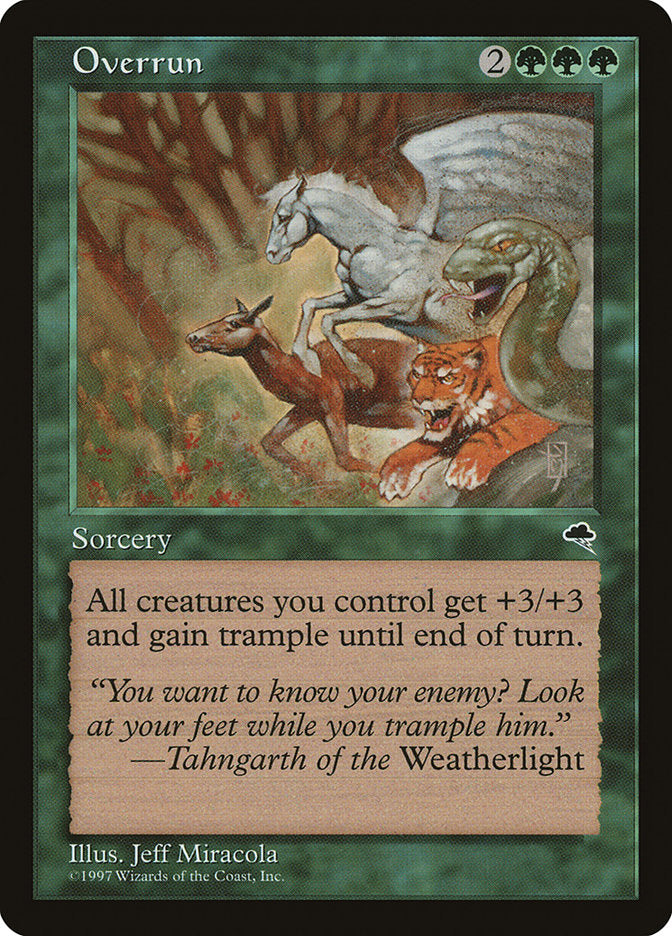Overrun [Tempest] MTG Single Magic: The Gathering    | Red Claw Gaming