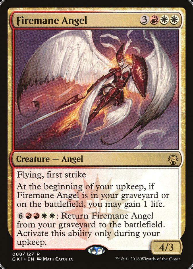 Firemane Angel [Guilds of Ravnica Guild Kit] MTG Single Magic: The Gathering    | Red Claw Gaming
