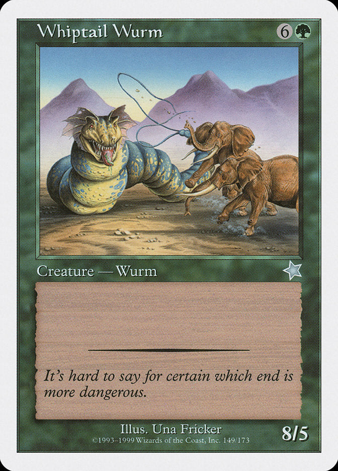 Whiptail Wurm [Starter 1999] MTG Single Magic: The Gathering    | Red Claw Gaming