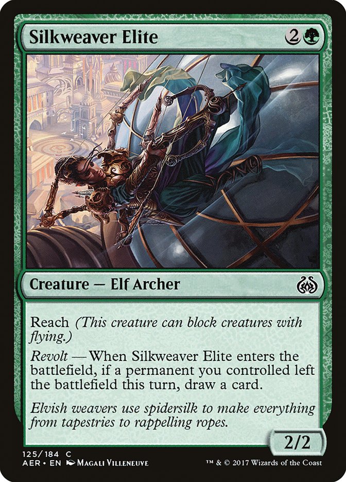 Silkweaver Elite [Aether Revolt] MTG Single Magic: The Gathering    | Red Claw Gaming