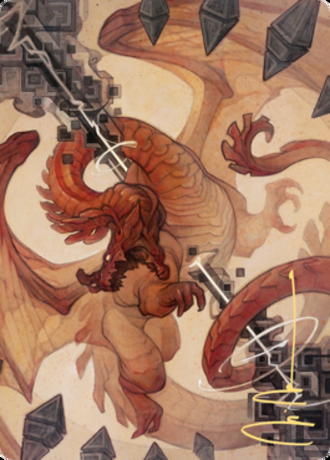 Soul Shatter Art Card (Gold-Stamped Signature) [Zendikar Rising Art Series] MTG Single Magic: The Gathering    | Red Claw Gaming