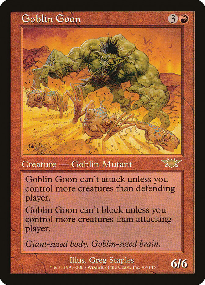 Goblin Goon [Legions] MTG Single Magic: The Gathering    | Red Claw Gaming
