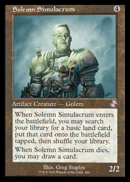 Solemn Simulacrum (Timeshifted) [Time Spiral Remastered] MTG Single Magic: The Gathering    | Red Claw Gaming