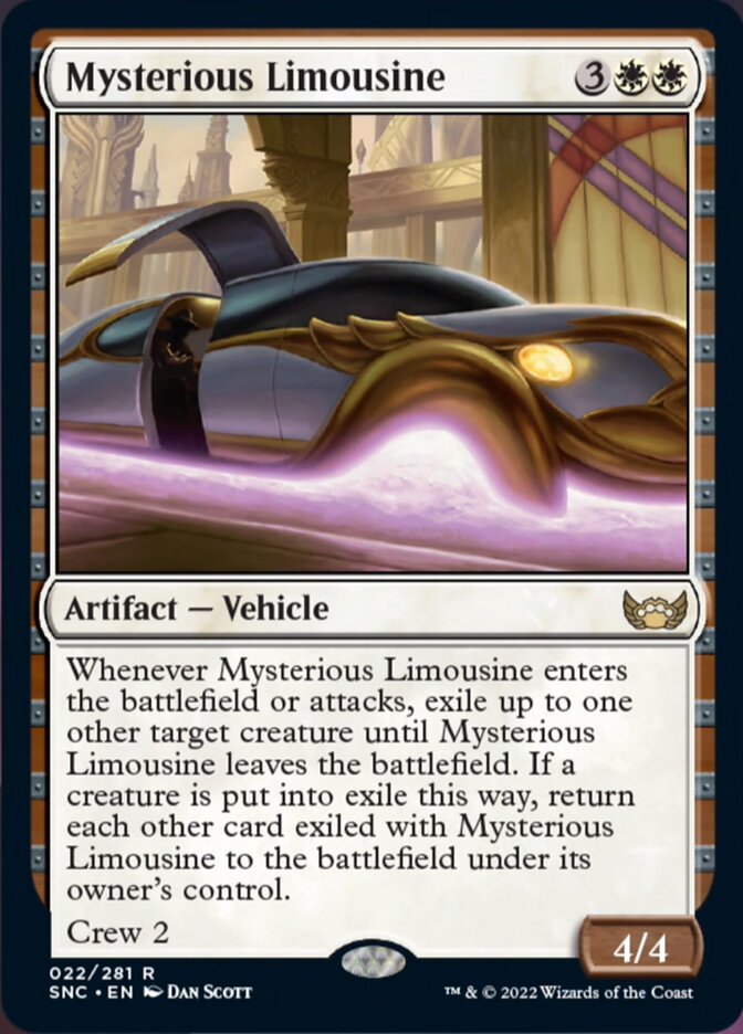 Mysterious Limousine [Streets of New Capenna] MTG Single Magic: The Gathering    | Red Claw Gaming