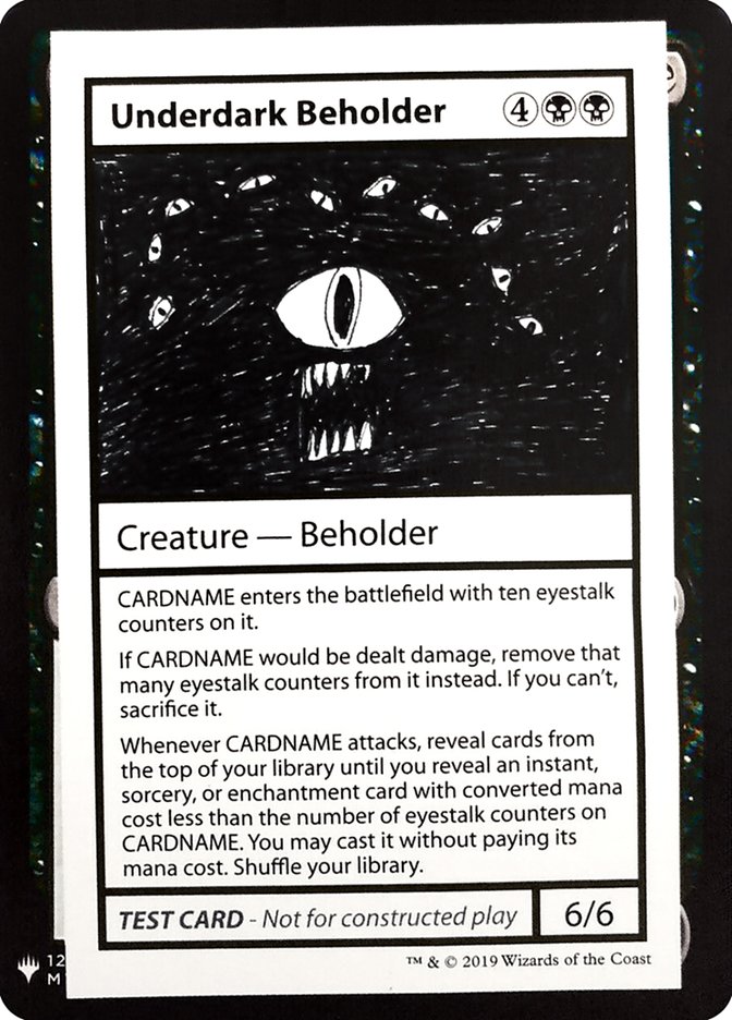 Underdark Beholder [Mystery Booster Playtest Cards] MTG Single Magic: The Gathering    | Red Claw Gaming
