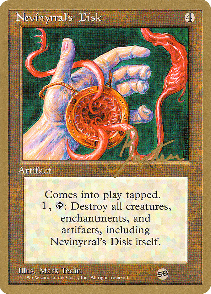 Nevinyrral's Disk (George Baxter) (SB) [Pro Tour Collector Set] MTG Single Magic: The Gathering    | Red Claw Gaming