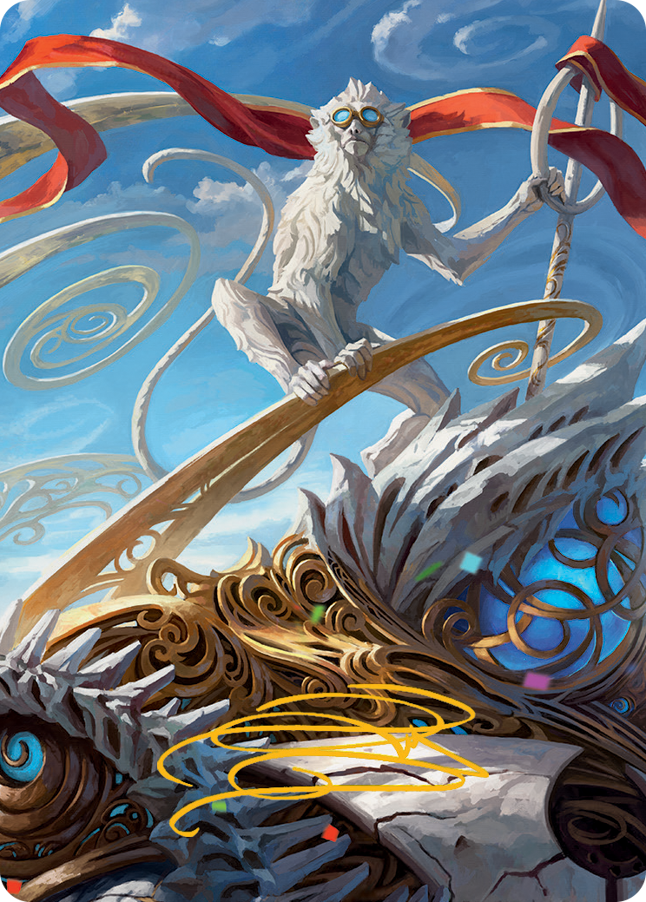 Ragavan, Nimble Pilferer Art Card (Gold-Stamped Signature) [March of the Machine Art Series] MTG Single Magic: The Gathering    | Red Claw Gaming