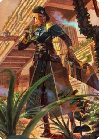 Vivien on the Hunt Art Card [Streets of New Capenna Art Series] MTG Single Magic: The Gathering    | Red Claw Gaming