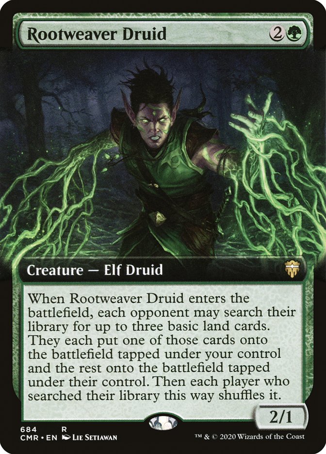 Rootweaver Druid (Extended Art) [Commander Legends] MTG Single Magic: The Gathering    | Red Claw Gaming