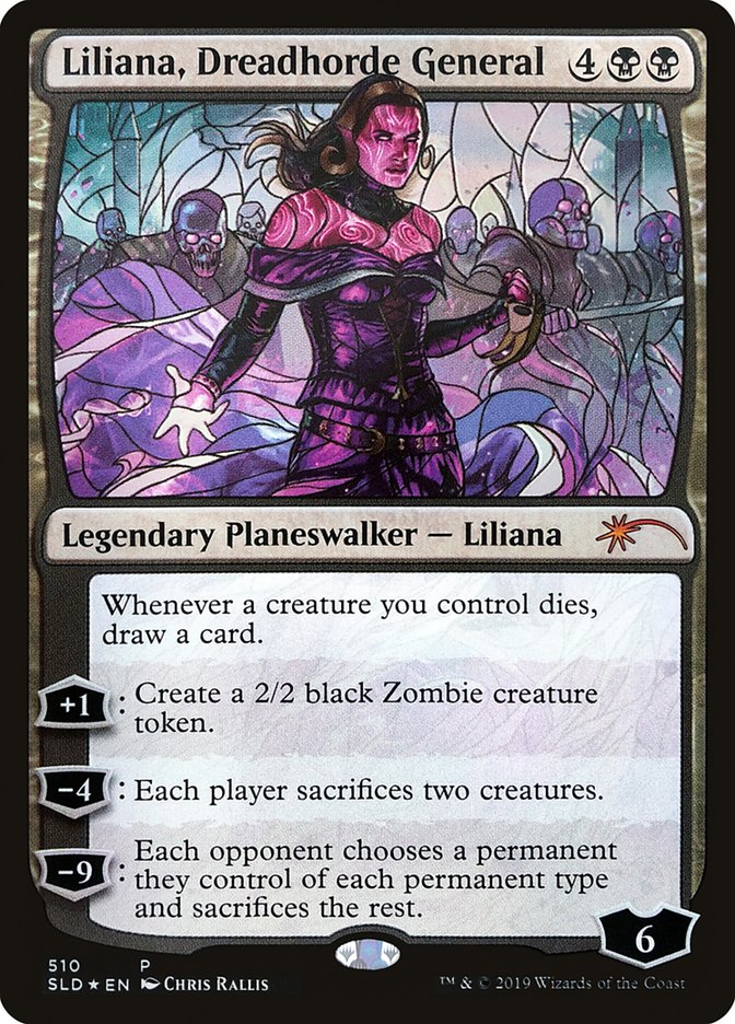 Liliana, Dreadhorde General (Stained Glass) [Secret Lair Drop Promos] MTG Single Magic: The Gathering    | Red Claw Gaming