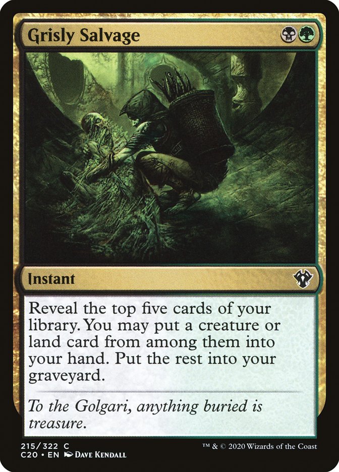 Grisly Salvage [Commander 2020] MTG Single Magic: The Gathering    | Red Claw Gaming