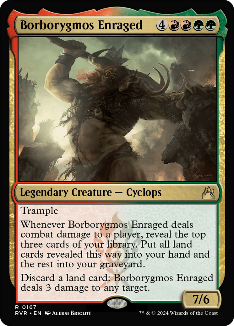 Borborygmos Enraged [Ravnica Remastered] MTG Single Magic: The Gathering    | Red Claw Gaming