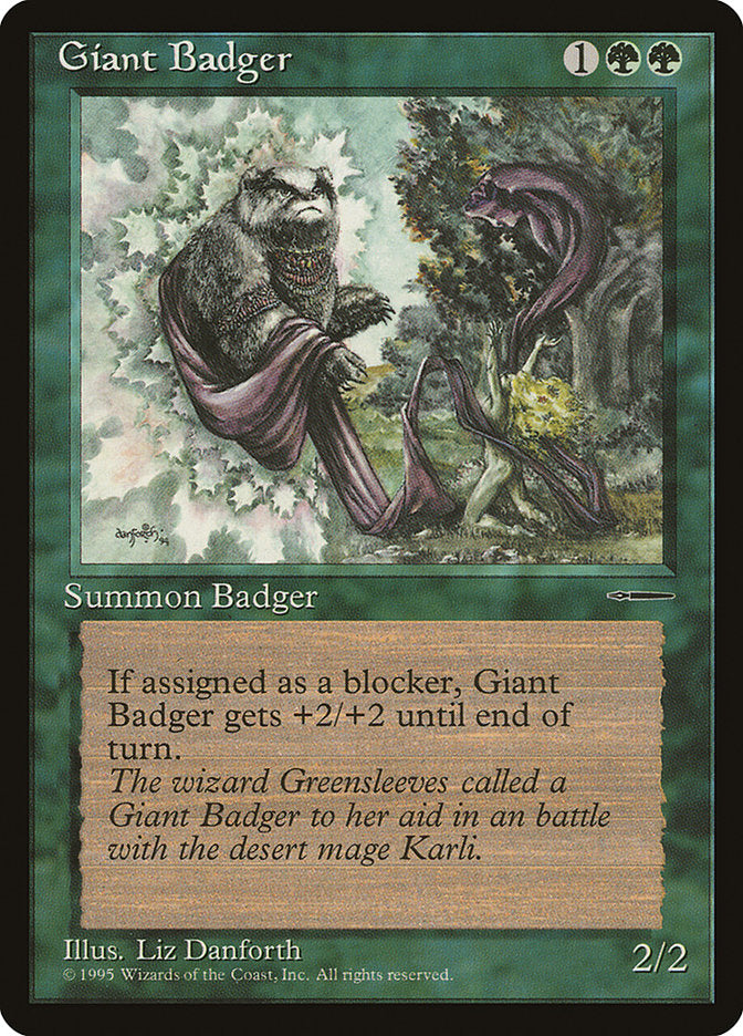 Giant Badger (Book Promo) [HarperPrism Book Promos] MTG Single Magic: The Gathering    | Red Claw Gaming