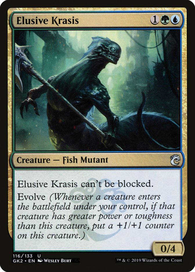 Elusive Krasis [Ravnica Allegiance Guild Kit] MTG Single Magic: The Gathering    | Red Claw Gaming