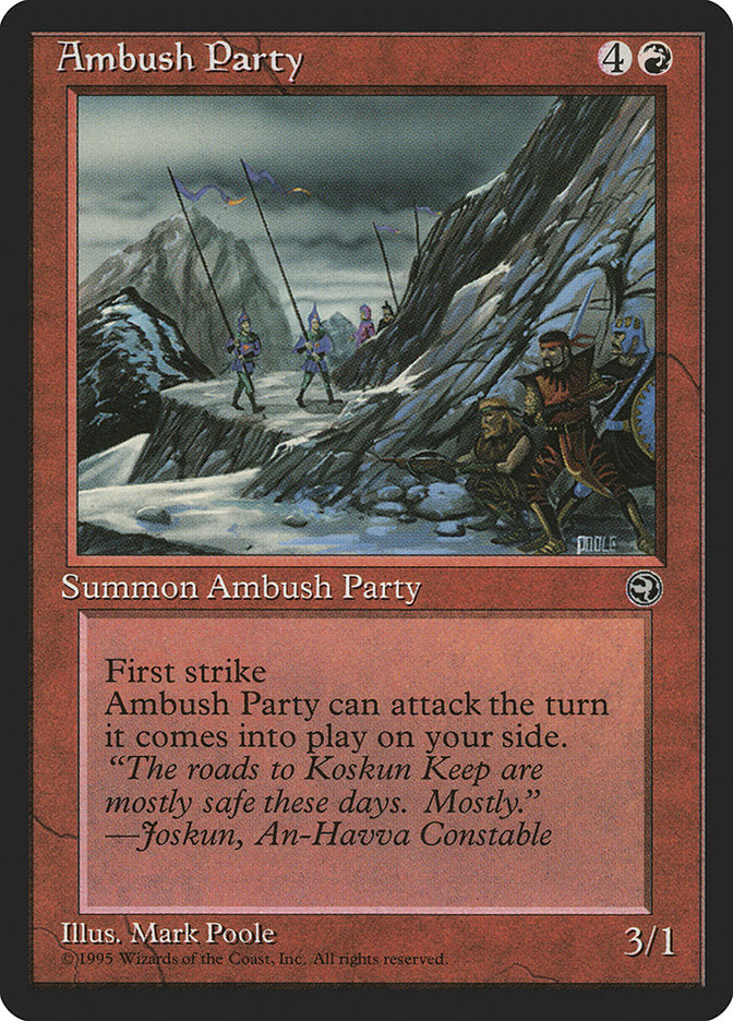 Ambush Party (Joskun Flavor Text) [Homelands] MTG Single Magic: The Gathering    | Red Claw Gaming