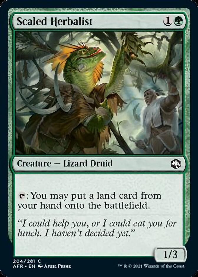 Scaled Herbalist [Dungeons & Dragons: Adventures in the Forgotten Realms] MTG Single Magic: The Gathering    | Red Claw Gaming